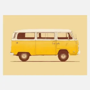 Prix Cassé Yellow Van Canvasprint (30x40 cm)