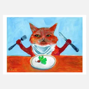 Must-Have Vegan Cat Canvasprint (30x40 cm)