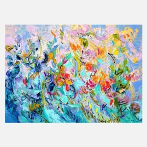 Radiant Floral Harmony Canvasprint (30x40 cm) Nouvel Arrivage